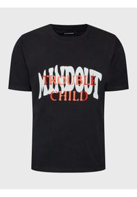 Mindout T-Shirt Unisex Trouble Child Czarny Oversize. Kolor: czarny. Materiał: bawełna