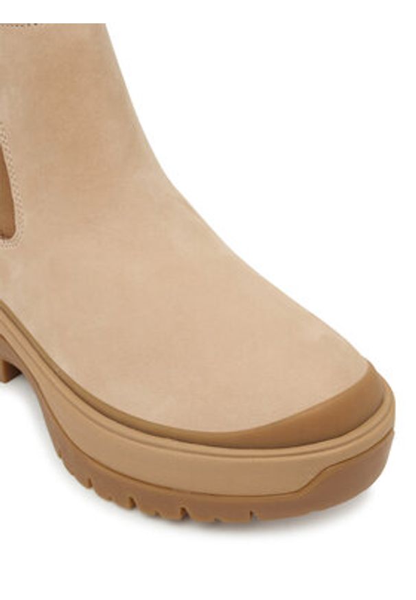 Timberland Sztyblety Roxie Lane Mid TB0A28XMEN71 Beżowy. Kolor: beżowy. Materiał: nubuk, skóra