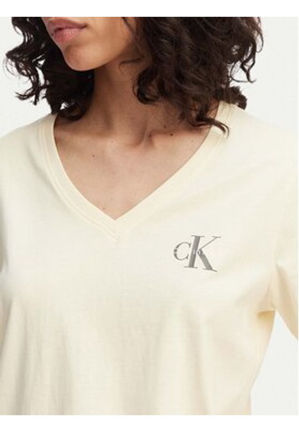 Calvin Klein Jeans Komplet t-shirtów LV047C906G Żółty jasny Regular Fit. Kolor: żółty. Materiał: bawełna