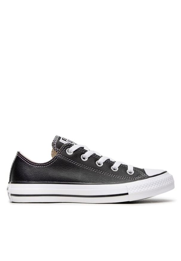 Converse Trampki Chuck Taylor All Star Ox 132174C Czarny. Kolor: czarny. Materiał: skóra