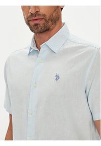 U.S. Polo Assn. Koszula MUP3254 Błękitny Regular Fit. Typ kołnierza: polo. Kolor: niebieski. Materiał: bawełna