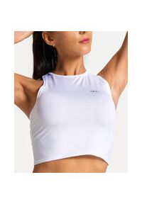 SLAVIWEAR - Top treningowy prosty Classic White. Kolor: biały