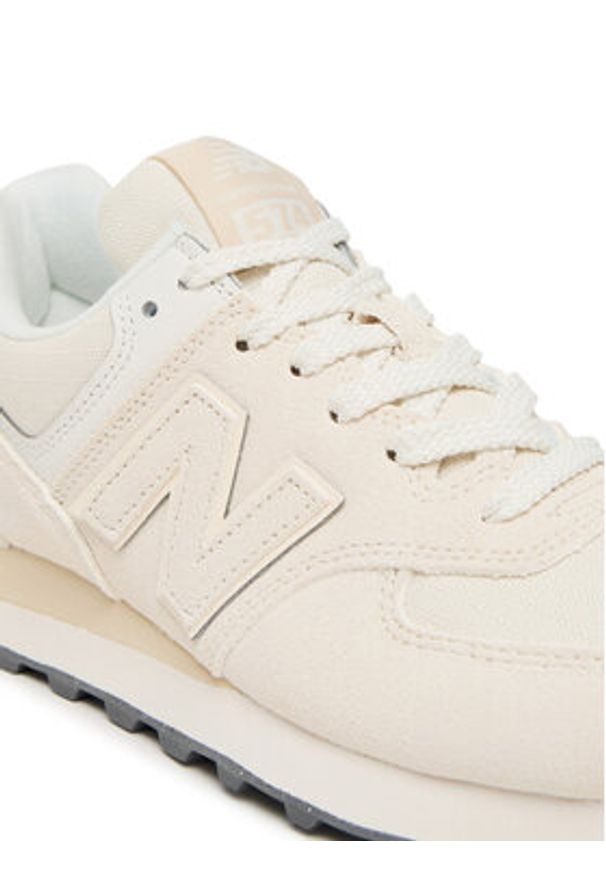 New Balance Sneakersy WL574RBL Écru. Materiał: zamsz, skóra. Model: New Balance 574