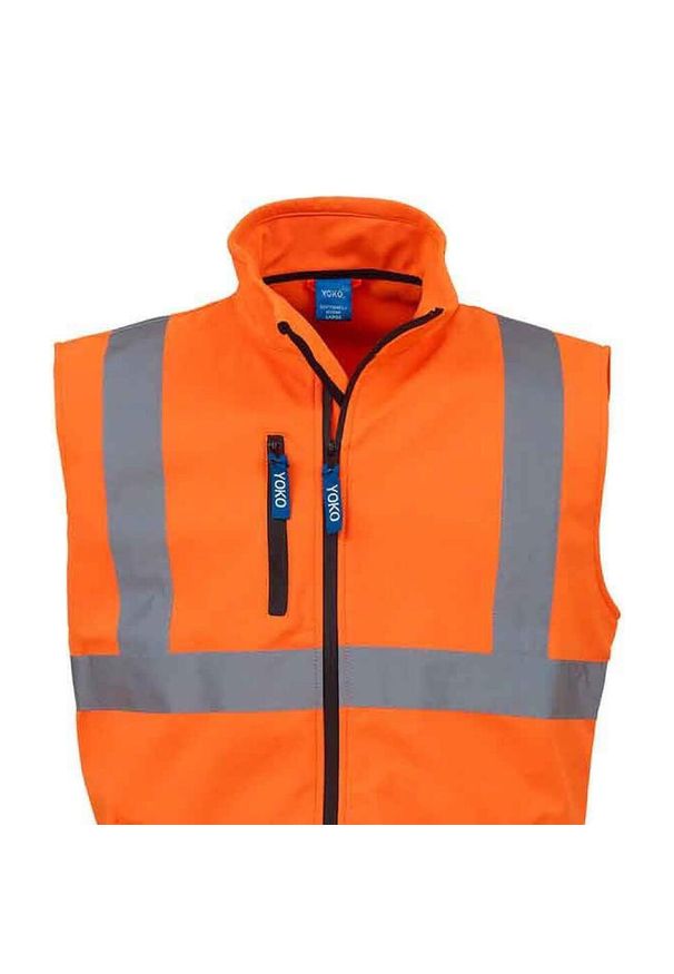 YOKO - Softshellowa Kamizelka Dla Dorosłych Unisex HiVis. Kolor: żółty, pomarańczowy, wielokolorowy