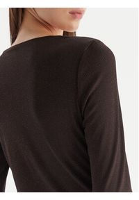 Vero Moda Bluzka Kanva 10336088 Brązowy Regular Fit. Kolor: brązowy. Materiał: syntetyk #3