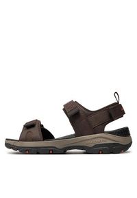 skechers - Skechers Sandały Tresmen-Ryer 205112/CHOC Brązowy. Kolor: brązowy. Materiał: skóra #5