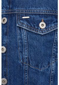 Cross Jeans kurtka jeansowa damska przejściowa. Okazja: na co dzień. Kolor: niebieski. Materiał: materiał. Wzór: gładki. Styl: casual #5