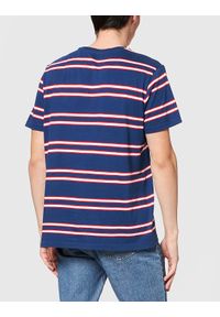 Lee - LEE BASIC STRIPE TEE MĘSKI T-SHIRT REGULAR FIT WASHED BLUE L61LEELR #4