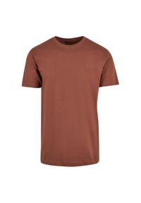 BUILD YOUR BRAND - Bawełniana Koszulka Unisex Dla Dorosłych Z Okrągłym Dekoltem. Kolor: brązowy. Materiał: bawełna