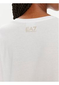 EA7 Emporio Armani T-Shirt 3DTT03 TJ02Z 0101 Biały Regular Fit. Kolor: biały. Materiał: bawełna #5