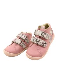 Trzewiki na rzepy Mazurek 1264 Pink Snake różowe. Zapięcie: rzepy. Kolor: różowy. Materiał: skóra. Sezon: jesień, wiosna #2