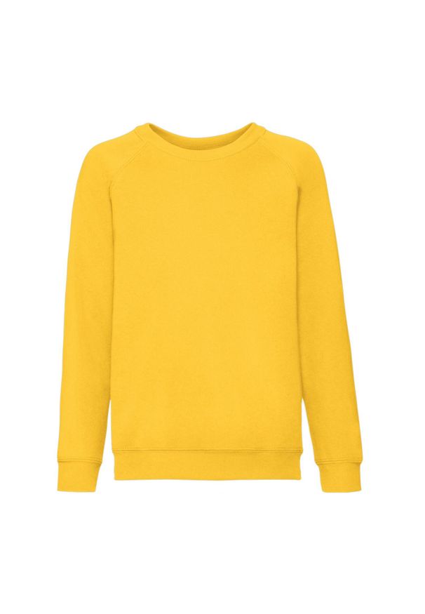 FRUIT OF THE LOOM - Bluza Dziecięca Classic Raglan. Kolor: żółty, pomarańczowy, wielokolorowy. Długość rękawa: raglanowy rękaw