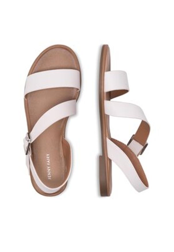 Jenny Fairy Sandały DARI WS250723-3 Biały. Kolor: biały. Materiał: syntetyk, skóra