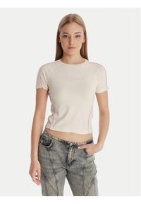 Guess T-Shirt W6RI39 KCBF1 Écru Regular Fit. Materiał: bawełna #1