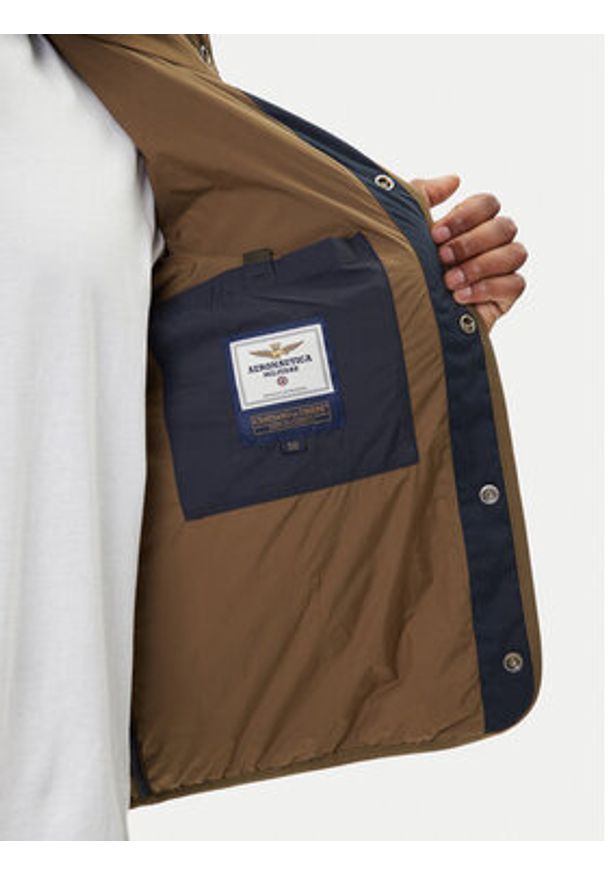 Aeronautica Militare Kurtka przejściowa 252AB3009UCT04211 Granatowy Regular Fit. Kolor: niebieski. Materiał: syntetyk