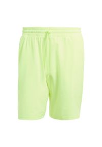 Adidas - Szorty Tennis Ergo. Kolor: żółty. Materiał: materiał. Sport: tenis