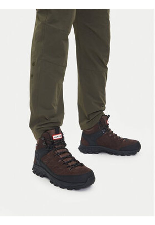 Hunter Trekkingi CEO-H8-352 Brązowy. Kolor: brązowy. Materiał: skóra, zamsz. Sport: turystyka piesza