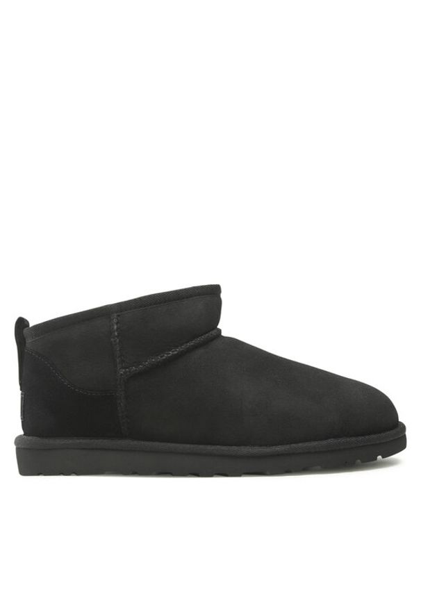 Ugg Śniegowce M Classic Ultra Mini 1137391 Czarny. Kolor: czarny. Materiał: skóra