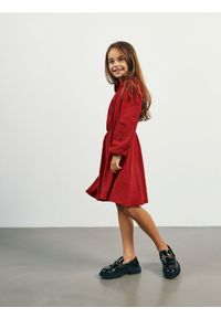 Reserved - Sukienka z modalu - czerwony. Kolor: czerwony. Materiał: tkanina
