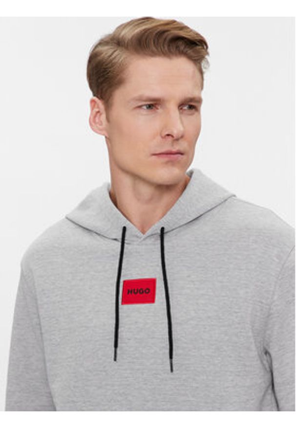 Hugo Bluza Daratschi214 50458700 Szary Regular Fit. Kolor: szary. Materiał: bawełna