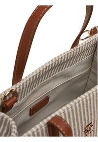 TOMMY HILFIGER - Tommy Hilfiger Torebka Th Premium Beach Le Mini Tote AW0AW17208 Beżowy. Kolor: beżowy #4