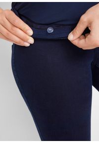 Jegginsy ciążowe ocieplane bonprix ciemnoniebieski "stone". Kolekcja: moda ciążowa. Kolor: niebieski. Materiał: materiał, bawełna, poliester, elastan #5