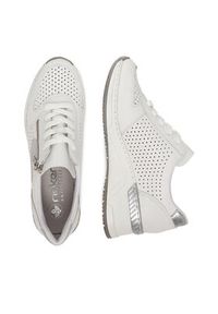 Rieker Sneakersy CEO-N4340-80 Biały. Kolor: biały. Materiał: syntetyk, skóra #4