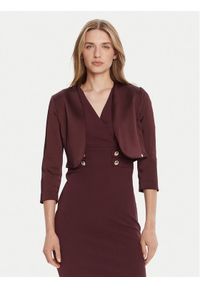 Rinascimento Bolerko CFC0125060003 Bordowy Regular Fit. Kolor: czerwony. Materiał: syntetyk