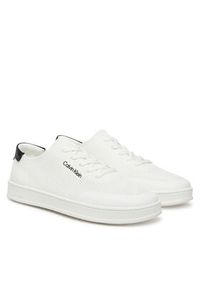 Calvin Klein Sneakersy Low Top Lace Up Knit HM0HM01726 Biały. Kolor: biały. Materiał: materiał #4