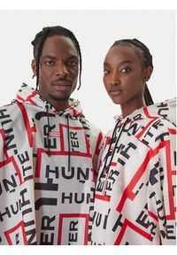 Hunter Ponczo HARU0006261 Biały Regular Fit. Kolor: biały. Materiał: syntetyk #3