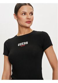 Guess Jeans T-Shirt W4YI64 KA0H1 Czarny Slim Fit. Kolor: czarny. Materiał: bawełna #5