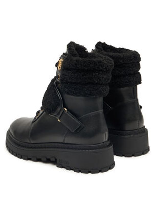 Liu Jo Trzewiki Rumi 40 SF5061 PX834 Czarny. Kolor: czarny. Materiał: skóra