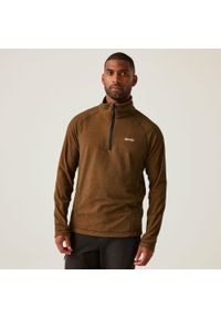 Regatta - Męski lekki polar turystyczny Montes z zamkiem błyskawicznym do połowy. Kolor: pomarańczowy. Materiał: polar. Sport: wspinaczka, turystyka piesza #1