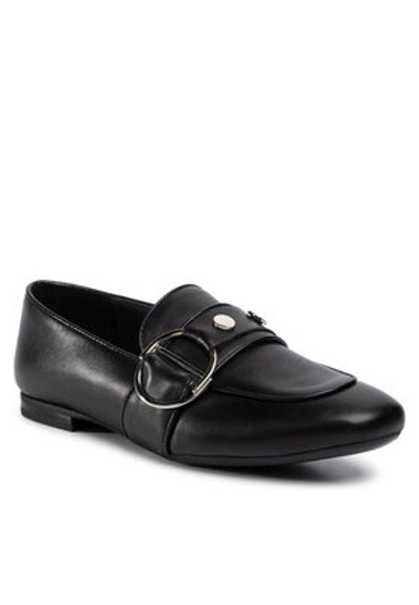 Gino Rossi Loafersy Iku DWI968-Z47-0324-9900-0 Czarny. Kolor: czarny. Materiał: skóra