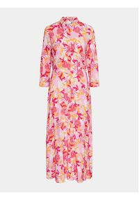 YAS Sukienka koszulowa Savanna 26022663 Różowy Loose Fit. Kolor: różowy. Materiał: wiskoza. Typ sukienki: koszulowe