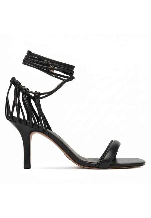 Patrizia Pepe Sandały 8X0103/L026-K103 Czarny. Kolor: czarny. Materiał: skóra