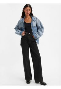 Levi's® Jeansy Ribcage A6081-0001 Czarny Wide Leg. Kolor: czarny