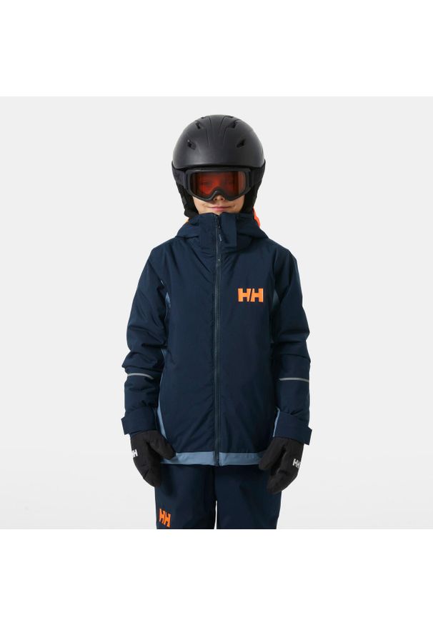 Dziecięca kurtka narciarska Helly Hansen Quest. Kolor: niebieski. Sezon: zima. Sport: narciarstwo