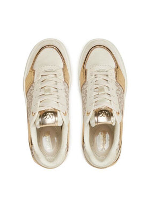 MICHAEL Michael Kors Sneakersy Bruin 43F4RBFS1B Beżowy. Kolor: beżowy. Materiał: skóra