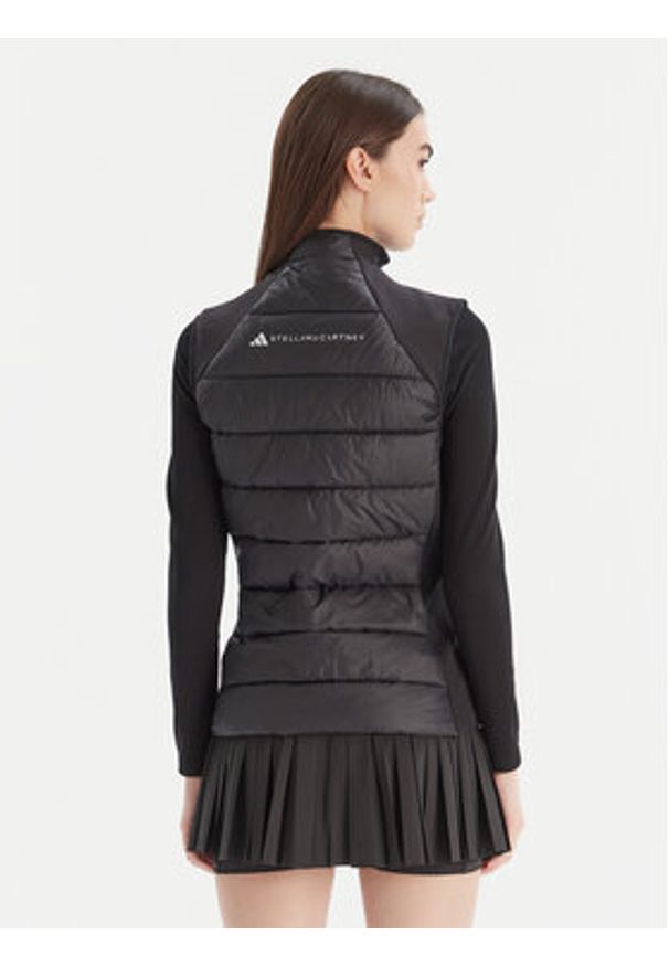 Adidas by Stella McCartney - adidas by Stella McCartney Bezrękawnik True Nature Golf JW2028 Czarny Slim Fit. Typ kołnierza: golf. Kolor: czarny. Materiał: syntetyk. Długość rękawa: bez rękawów. Sport: golf