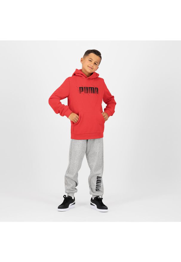 Bluza dziecięca Puma z kapturem. Typ kołnierza: kaptur. Materiał: włókno, materiał, bawełna