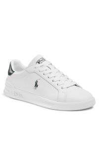 Sneakersy Polo Ralph Lauren Hrt Ct II 809829824004 W/Cg Pp. Kolor: biały. Materiał: skóra
