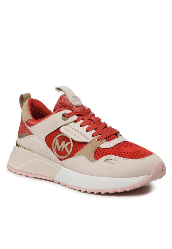 Sneakersy MICHAEL Michael Kors Theo Trainer 43F3THFS1D Bt Trcta Mlt. Kolor: czerwony. Materiał: materiał