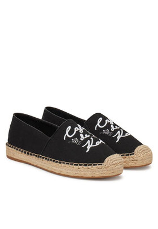 Karl Lagerfeld - KARL LAGERFELD Espadryle KL81125 Czarny. Kolor: czarny. Materiał: materiał