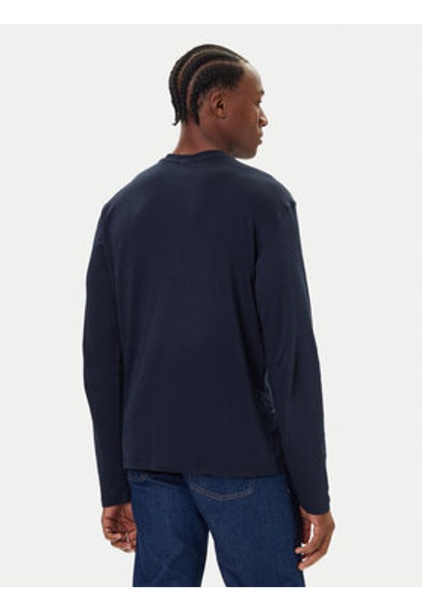 Calvin Klein Longsleeve LV04LD227G Granatowy Regular Fit. Kolor: niebieski. Materiał: bawełna. Długość rękawa: długi rękaw