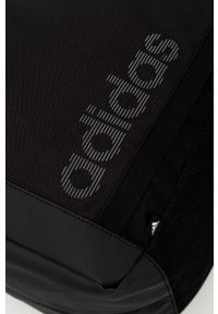 Adidas - adidas plecak kolor czarny duży z nadrukiem. Kolor: czarny. Materiał: materiał. Wzór: nadruk #3