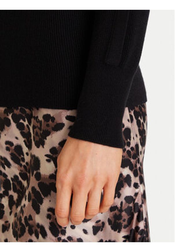 Morgan Sweter 252-MTECNA Czarny Regular Fit. Kolor: czarny. Materiał: syntetyk