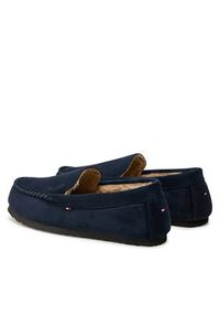 TOMMY HILFIGER - Tommy Hilfiger Mokasyny Driver House Shoe FM0FM05224 Granatowy. Kolor: niebieski. Materiał: zamsz, skóra #3