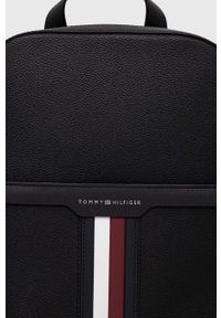 TOMMY HILFIGER - Tommy Hilfiger plecak męski kolor czarny duży gładki. Kolor: czarny. Wzór: gładki #4