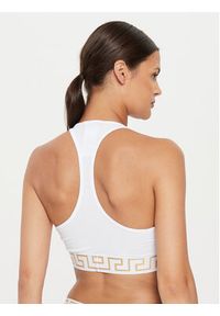 VERSACE - Versace Biustonosz top AUD01039 1A10011 Biały. Kolor: biały. Materiał: bawełna #7